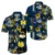 Navy Tropical Flower