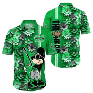 Marshall Thundering Herd Hawaiian Shirt All Over Print, Custom Name TN300425Y7HWCT10NCMTH