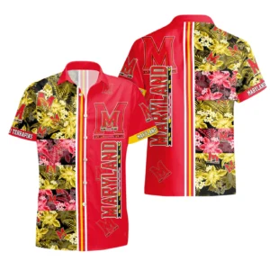 Maryland Terrapins Hawaiian Shirt All Over Print, Custom Name TN300425Y7HWCT10NCUMD