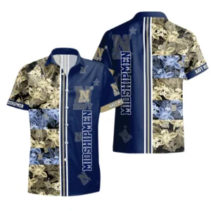 Navy Midshipmen Hawaiian Shirt All Over Print, Custom Name TN300425Y7HWCT10NCUSNA
