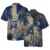 Navy Tropical Flower 2