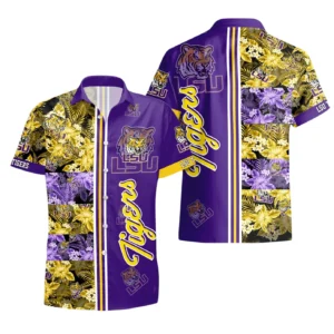 LSU Tigers Hawaiian Shirt All Over Print, Custom Name TN300425Y7HWCT13NCLSU