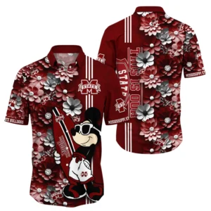 Mississippi State Bulldogs Hawaiian Shirt All Over Print, Custom Name TN300425Y7HWCT13NCMSB