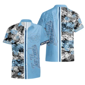 North Carolina Tar Heels Hawaiian Shirt All Over Print, Custom Name TN300425Y7HWCT13NCUNC