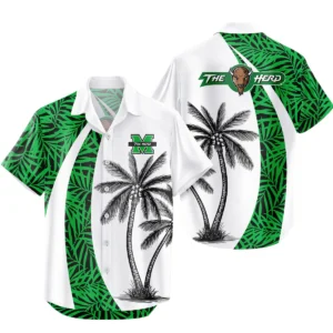 Marshall Thundering Herd Hawaiian Shirt All Over Print, Custom Name TN300425Y7HWCT16NCMTH