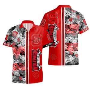 NC State Wolfpack Hawaiian Shirt All Over Print, Custom Name TN300425Y7HWCT16NCNCSU