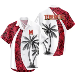 Maryland Terrapins Hawaiian Shirt All Over Print, Custom Name TN300425Y7HWCT16NCUMD