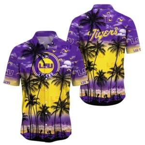 LSU Tigers Hawaiian Shirt All Over Print, Custom Name TN300425Y7HWCT19NCLSU
