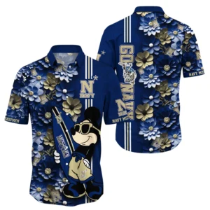Navy Midshipmen Hawaiian Shirt All Over Print, Custom Name TN300425Y7HWCT19NCUSNA
