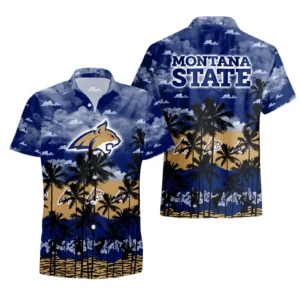 Montana State Bobcats Hawaiian Shirt All Over Print, Custom Name TN300425Y7HWCT1NCBOB