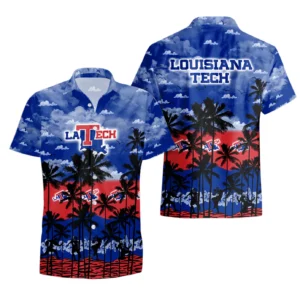 Louisiana Tech Hawaiian Shirt All Over Print, Custom Name TN300425Y7HWCT1NCLT