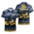 Navy Tropical Flower
