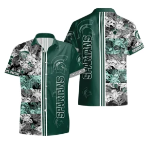 Michigan State Spartans Hawaiian Shirt All Over Print, Custom Name TN300425Y7HWCT1NCMSU