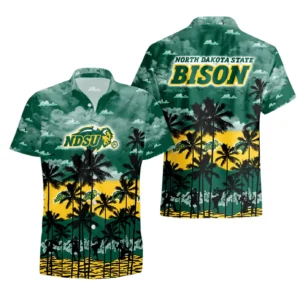 North Dakota State Bison Hawaiian Shirt All Over Print, Custom Name TN300425Y7HWCT1NCNDSU