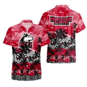 Northern Illinois Huskies Hawaiian Shirt All Over Print, Custom Name TN300425Y7HWCT1NCNIU