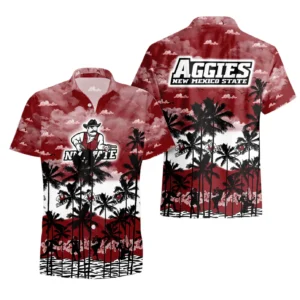 New Mexico State Aggies Hawaiian Shirt All Over Print, Custom Name TN300425Y7HWCT1NCNMSU
