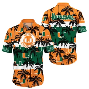 Miami Hurricanes Hawaiian Shirt All Over Print, Custom Name TN300425Y7HWCT1NCUM
