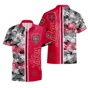 New Mexico Lobos Hawaiian Shirt All Over Print, Custom Name TN300425Y7HWCT1NCUNM