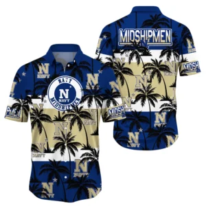 Navy Midshipmen Hawaiian Shirt All Over Print, Custom Name TN300425Y7HWCT1NCUSNA