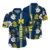 Navy Tropical Flower