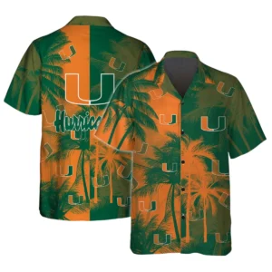 Miami Hurricanes Hawaiian Shirt All Over Print, Custom Name TN300425Y7HWCT21NCUM