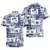 Navy Tropical Flower 3
