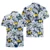 Navy Tropical Flower 2