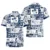 Navy Tropical Flower 3