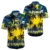 Navy Tropical Flower