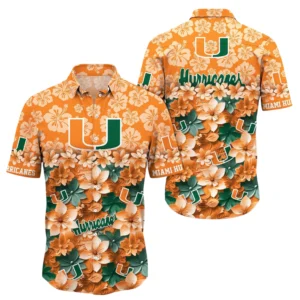 Miami Hurricanes Hawaiian Shirt All Over Print, Custom Name TN300425Y7HWCT24NCUM