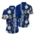 Navy Tropical Flower