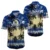 Navy Tropical Flower 2