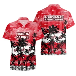 Louisiana Ragin Cajuns Hawaiian Shirt All Over Print, Custom Name TN300425Y7HWCT3NCULL