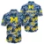 Navy Tropical Flower