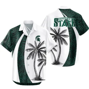 Michigan State Spartans Hawaiian Shirt All Over Print, Custom Name TN300425Y7HWCT4NCMSU