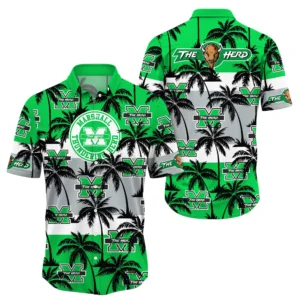 Marshall Thundering Herd Hawaiian Shirt All Over Print, Custom Name TN300425Y7HWCT4NCMTH