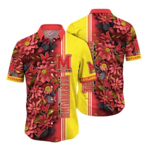 Maryland Terrapins Hawaiian Shirt All Over Print, Custom Name TN300425Y7HWCT4NCUMD