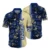 Navy Tropical Flower