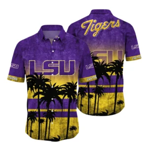LSU Tigers Hawaiian Shirt All Over Print, Custom Name TN300425Y7HWCT7NCLSU