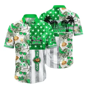 Marshall Thundering Herd Hawaiian Shirt All Over Print, Custom Name TN300425Y7HWCT7NCMTH