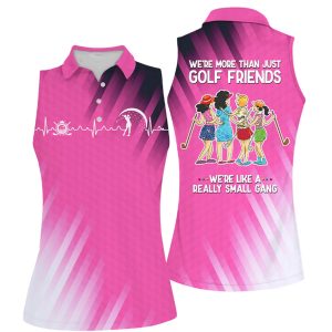 GolfFriendsNiceShotTeamMuticolorSleevelessWomenPoloShirtForLadiesGolfShirt.jpg
