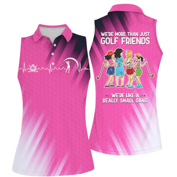 GolfFriendsNiceShotTeamMuticolorSleevelessWomenPoloShirtForLadiesGolfShirt.jpg