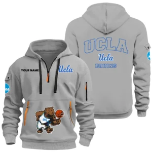 UCLA Bruins Half Zip Hoodie Sport Hooded Multi-Pockets Custom Name HIDI030625Y25QZ2HNCUCLA
