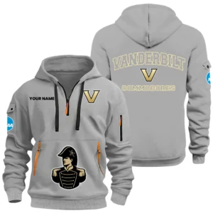 Vanderbilt Commodores Half Zip Hoodie Sport Hooded Multi-Pockets Custom Name HIDI030625Y25QZ2HNCVC