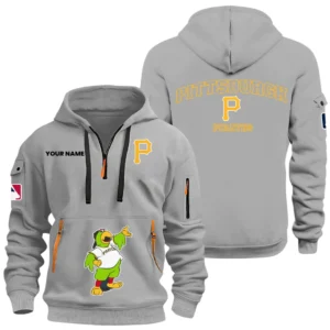 Pittsburgh Pirates Half Zip Hoodie Sport Hooded Multi-Pockets Custom Name HIDI070625Y25QZ2HMBPIT