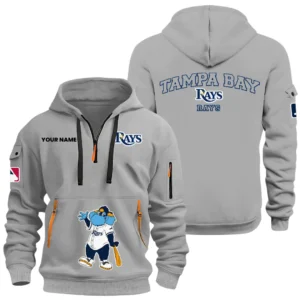 Tampa Bay Rays Half Zip Hoodie Sport Hooded Multi-Pockets Custom Name HIDI100625Y25QZ2HMBTB