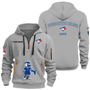 Toronto Blue Jays Half Zip Hoodie Sport Hooded Multi-Pockets Custom Name HIDI100625Y25QZ2HMBTOR