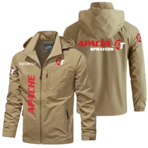 Apache Sprayers Windbreaker Jacket Hooded Detachable, Outdoor Windproof Running Jacket, Custom Name HIHI070625Y28WJ86APS