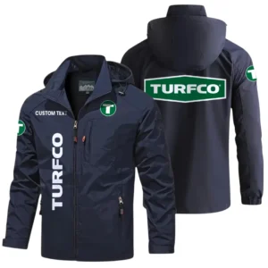 Turfco Windbreaker Jacket Hooded Detachable, Outdoor Windproof Running Jacket, Custom Name HIHI110325Y28WJ86TUR
