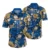 Navy Tropical Flower 3
